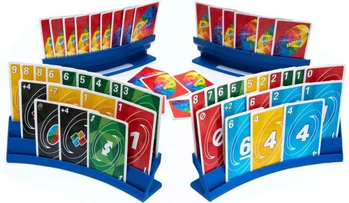 Vista 13 de BORICO Portatarjetas para Cartas de Juego - Paquete de 4 Soportes de Cartas de Juego para Niños y Adultos, Bandeja de Almacenamiento Apilable