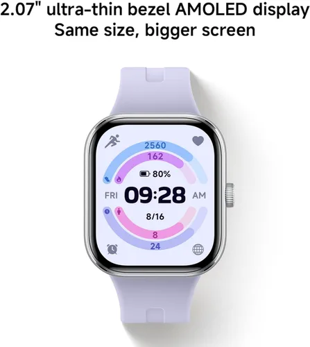 Vista 4 de XIAOMI Redmi Watch 5 Smartwatch, pantalla LCD de 2.07", 24 días de vida de batería, más de 150 modos deportivos, 2 MIC, 5ATM resistente al agua