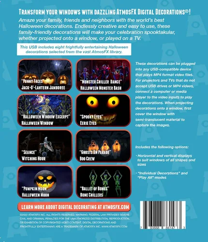 Vista 5 de AtmosFX® Decoraciones digitales de Halloween en USB (Halloween Vol 1)