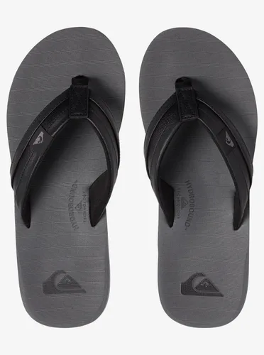 Vista 6 de Quiksilver Sandalia de tres puntos Carver Nubuck para hombre negro gris negro