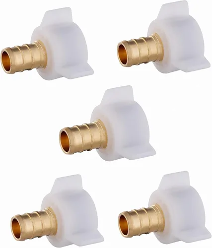 Vista 11 de Adaptador recto giratorio EFIELD 1/2" Pex X 7/8" BC (Ballcock) Tubería de latón PEX FittingsAdaptador recto giratorio de tuerca