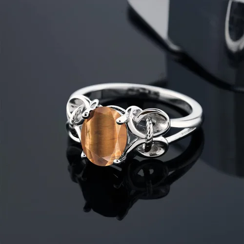 Vista 26 de Gem Stone King Anillo de compromiso ovalado con piedra natal para mujer, plata de ley 925, ovalado de 0.354 x 0.276 in, anillo de compromiso