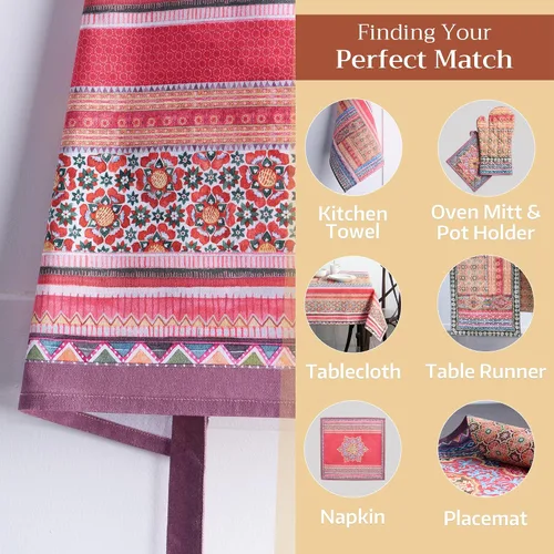 Vista 403 de Maison d' Hermine Delantales para mujer con bolsillo, 100% algodón (27.50 x 31.50 pulgadas)