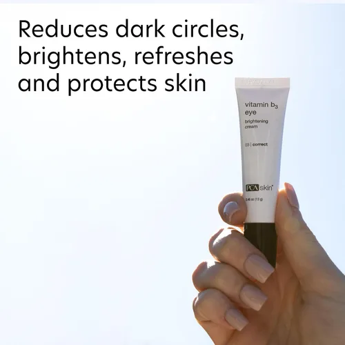Vista 2 de PCA SKIN Crema iluminadora de ojos con vitamina B3, abrillantador de ojos para ojos brillantes, ojeras, arrugas y tonos desiguales de la piel, crema
