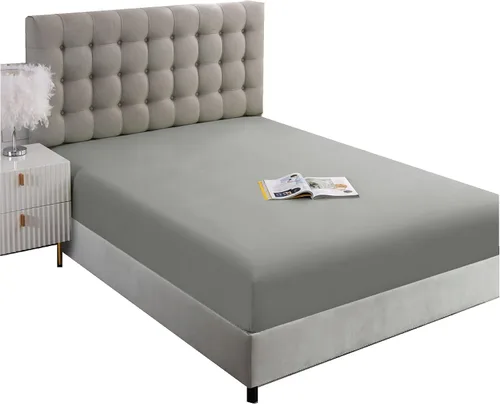 Vista 17 de Sábana ajustable de tamaño completo Ghooss - Sábana con bolsillo profundo de hasta 14 pulgadas - Resistente a las arrugas, la decoloración
