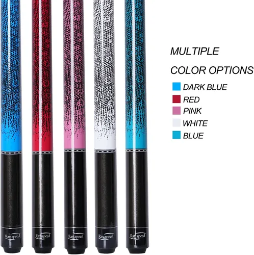 Vista 5 de Pool Cue Stick 58" Billiard Cue Sticks with 12.5mm Tip PB-madera-azul