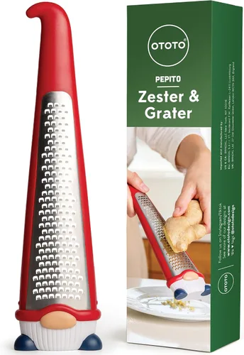 Vista 8 de OTOTO Rallador - Acero inoxidable, sin BPA, apto para lavavajillas, divertido gadget de cocina, rallador de verduras, lindos regalos y accesorios