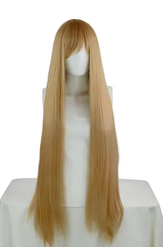 Vista 8 de Epic Cosplay Persephone Peluca larga y recta negra de 40 pulgadas (12B1)