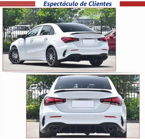 Vista 3 de Alerón de maletero para Mercedes Benz Clase A W177 Sedan 4 puertas 2019-2024