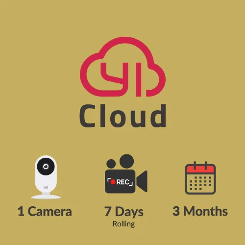 Vista 5 de YI/Kami Cloud Plan 3 Month, 1 Camera, CVR storage service [PC/Mac Online Code]