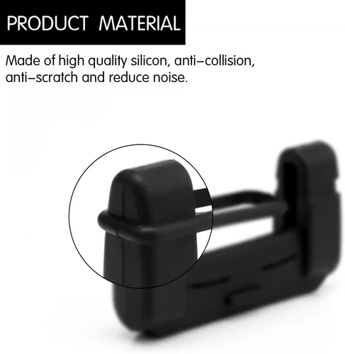 Vista 3 de Fundas de hebilla para cinturón de seguridad para automóvil, 2 fundas universales para clips para cinturón de seguridad, protector de hebilla