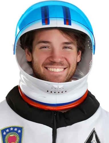 Vista 4 de Blue Astronaut Helmet Costume Accessory for Space Themed Costumes & Parties ? Space Explorer Plastic Helmet