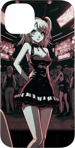 Vista 14 de Funda de dibujos animados para iPhone 11 Sexy Japonesa Gótica Chica Gótica Anime