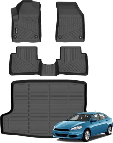 Vista 247 de Tapetes de piso para todo clima y forro de carga con respaldo para Chevrolet Suburban de 7 asientos 2021-2025 / GMC Yukon XL de 7 asientos
