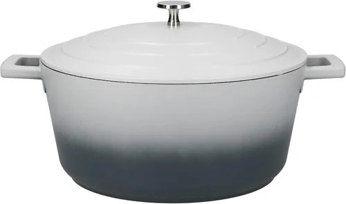 Vista 9 de MasterClass - Cazuela de aluminio fundido para crema, 11.0 in, 5 litros, caja de regalo