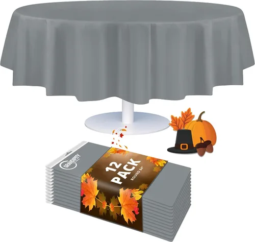 Vista 31 de Mantel de plástico de alta calidad - 54 in. x 108 pulgadas. Grandipity - Mantel rectangular (6 y 12 unidades), Agua (Aqua)