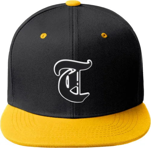 Vista 1391 de Daxton Gorra clásica con visera de billete plano con letras del alfabeto inglés antiguo de la A a la Z