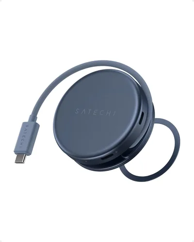 Vista 9 de Satechi OntheGo Hub USB-C 5 en 1, adaptador multipuerto, HDMI 4K/60Hz, carga de paso PD de 60 W, lector de tarjetas SD, USB-A y USB-C de 5 Gbps
