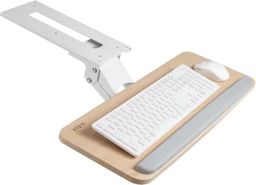 Vista 12 de Vivo (Mount-KB03B) - Plataforma para mouse y teclado de computadora ajustable, ergonómica, para utilizar debajo del escritorio, de montaje bajo