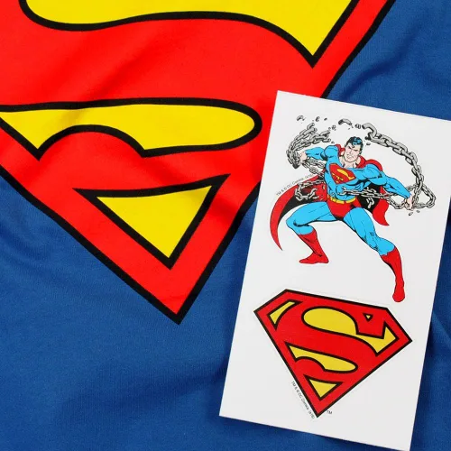 Vista 6 de Superman - Sudadera con capucha y calcomanías con logotipo clásico