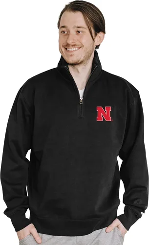 Vista 30 de Blue 84 Sudadera con cremallera de un cuarto para hombre de la NCAA