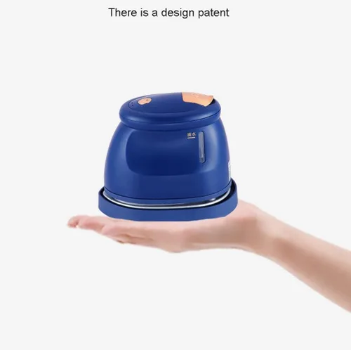 Vista 2 de Vaporizador portátil para ropa de vapor, plancha portátil de mano para viajes en casa, planchado en seco, máquina de planchado caliente, mini