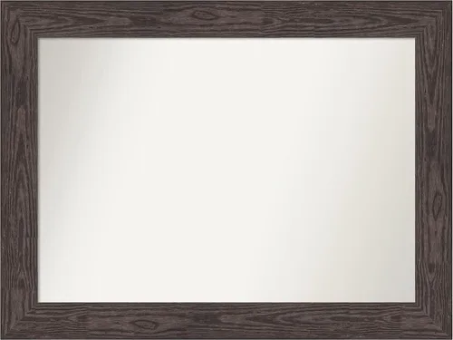 Vista 603 de Amanti Art Espejo personalizado, espejo de baño negro puente, espejo de pared o espejo de tocador de baño sobre el fregadero (26 x 26 pulgadas)