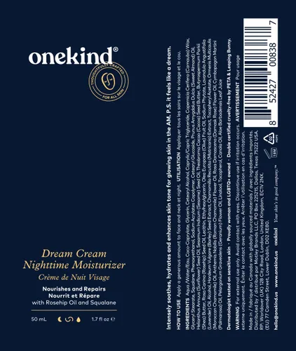 Vista 11 de Onekind Hidratante de noche para rostro, crema hidratante de ensueño para arrugas, crema de noche para mujeres antienvejecimiento con escualano
