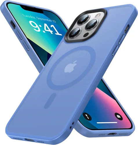 Vista 11 de Funda magnética fuerte para iPhone 13 Pro Max [compatible con Magsafe] [protección contra caídas de grado militar] Funda protectora a prueba