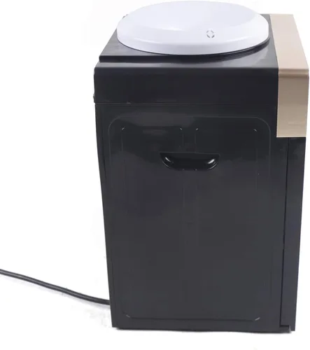 Vista 8 de Dispensador de agua dorado champán, dispensador de agua fría y caliente independiente, máquina de beber, dispensador de agua, mini pequeña