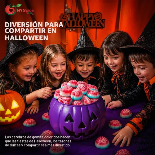 Vista 7 de NY Spice Shop - Gomitas de cerebro de Halloween, gomitas de cerebro