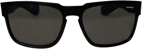 Vista 2 de BOMBER Lentes de sol polarizados para hombre, marco negro mate, lentes de sol polarizados ahumados, forro de espuma gris antideslizante para mayor