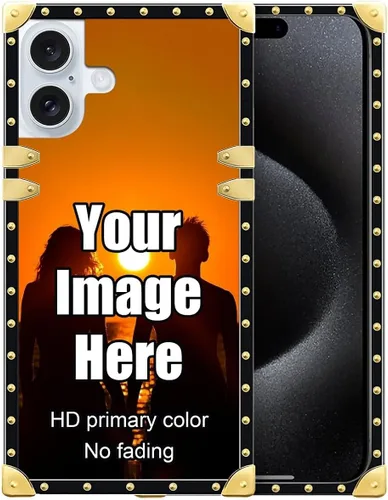 Vista 16 de Funda personalizada para iPhone, funda transparente de TPU suave a prueba de golpes, diseño de tus propias fundas de teléfono compatibles con Apple