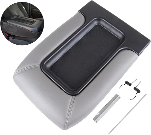 Vista 8 de SCITOO Kit de tapa de consola central compatible con 2002-2006 para Cadillac Escalade de repuesto de cubierta de consola central gris 19127364