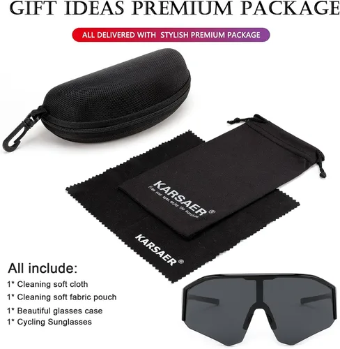 Vista 5 de Karsaer Gafas de sol deportivas para ciclismo, visera, sombras frescas, para jóvenes, béisbol, sóftbol, gafas de sol para niños y niñas de 8 a 14
