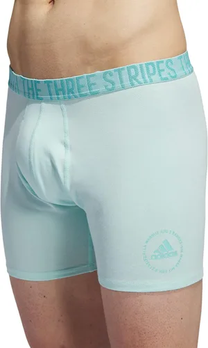 Vista 3 de adidas Calzoncillos tipo bóxer de algodón elástico para hombre (paquete de 4)