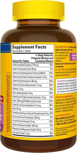 Vista 9 de Nature Made Suplemento alimenticio Prenatal + DHA 200 mg, 60 cápsulas suaves, 1435, 1