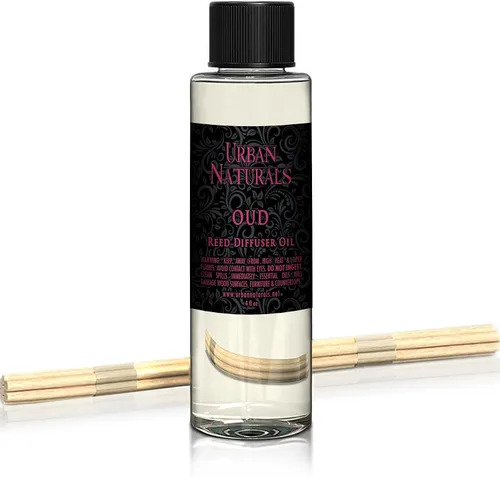 Vista 66 de Urban Naturals Recambio de aceite difusor de varillas ámbar y lavanda, lavanda relajante, ámbar cálido, aroma calmante para habitación, 4 onzas +
