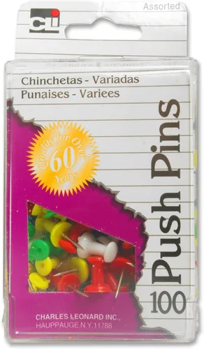 Vista 20 de Charles Leonard - Pasadores, colores surtidos, paquete de 20 (20200)