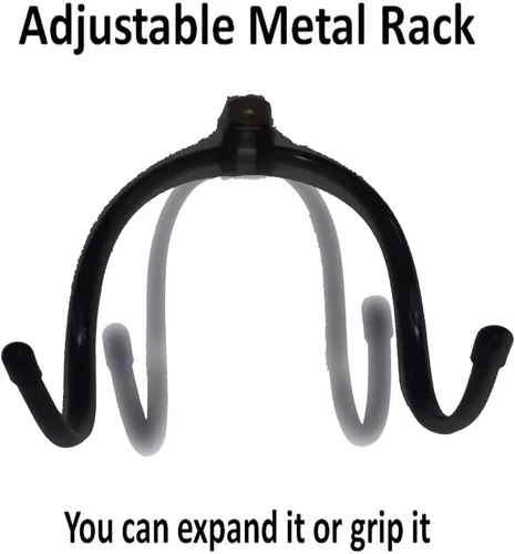 Vista 3 de Pmsanzay Soporte de pared para fútbol americano, almacenamiento de pared de fútbol, forma de garra de W ajustable, ideal para casco de fútbol