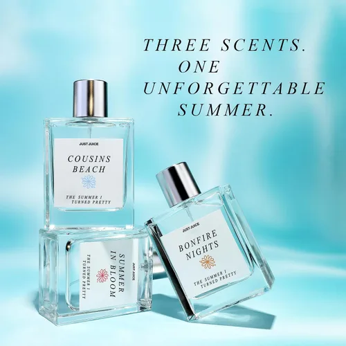 Vista 5 de Just Juice - Las noches de hoguera de The Summer I Turned Pretty - Perfume de especias cálidas y vainilla tostada para mujeres y hombres - 0.3 oz