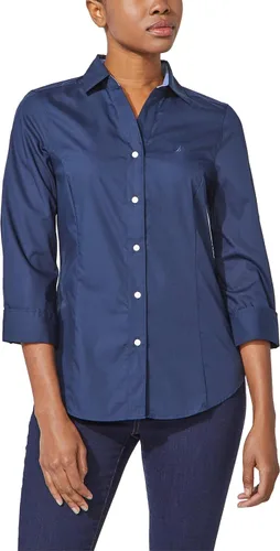 Vista 6 de Nautica Camisa de manga 34 con botones para mujer
