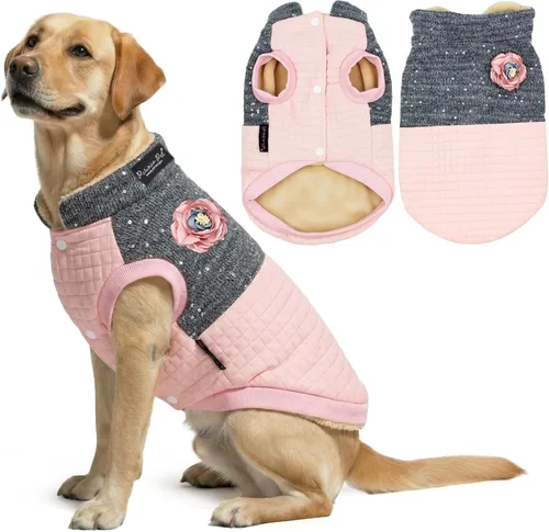 Vista 25 de Parisian Pet Suéteres de Navidad para Perros - Tipo Pullover, Suéter Azul para Perro con Cuello de Tortuga - Suéter Grueso de Punto Trenzado