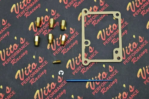 Vista 2 de VITO's se adapta a Yamaha Blaster FULL JET KIT - 6 jets principales - piloto - Aguja AZUL de VITO
