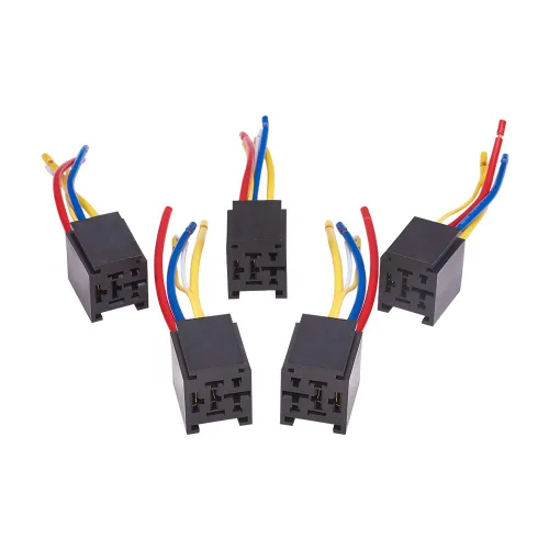 Vista 4 de Fielect Base de arnés de enchufe de relé de enclavamiento automotriz 10pcs 4-Pin