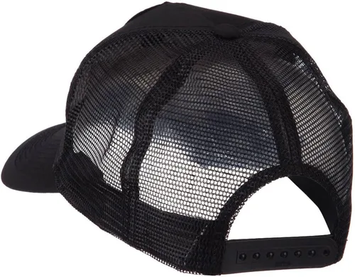 Vista 2 de e4Hats.com Skull and Choppers Gorra de malla con parches militares bordados