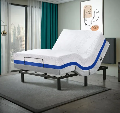 Vista 12 de Irvine Home Collection Base de cama ajustable de tamaño individual XL, características cargadas, gravedad cero, sin ronquidos, posiciones de memoria