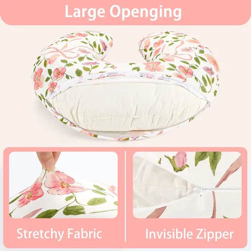 Vista 45 de Funda para almohada de lactancia TANOFAR, funda de almohada de lactancia neutral para bebés niños y niñas, funda de almohada de lactancia ultra