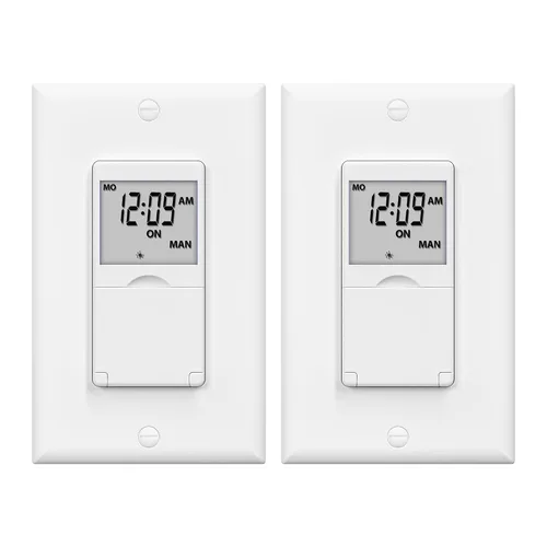 Vista 12 de BN-LINK Interruptor de temporizador astronómico programable de 7 días para luces, amanecer puesta de sol programable interruptor de luz temporizador