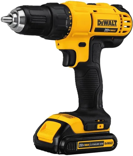 Vista 6 de DEWALT Kit de taladro inalámbrico de 20 V MAX* con destornillador/brocas, 100 piezas (DCD771C2 y DWA2FTS100)